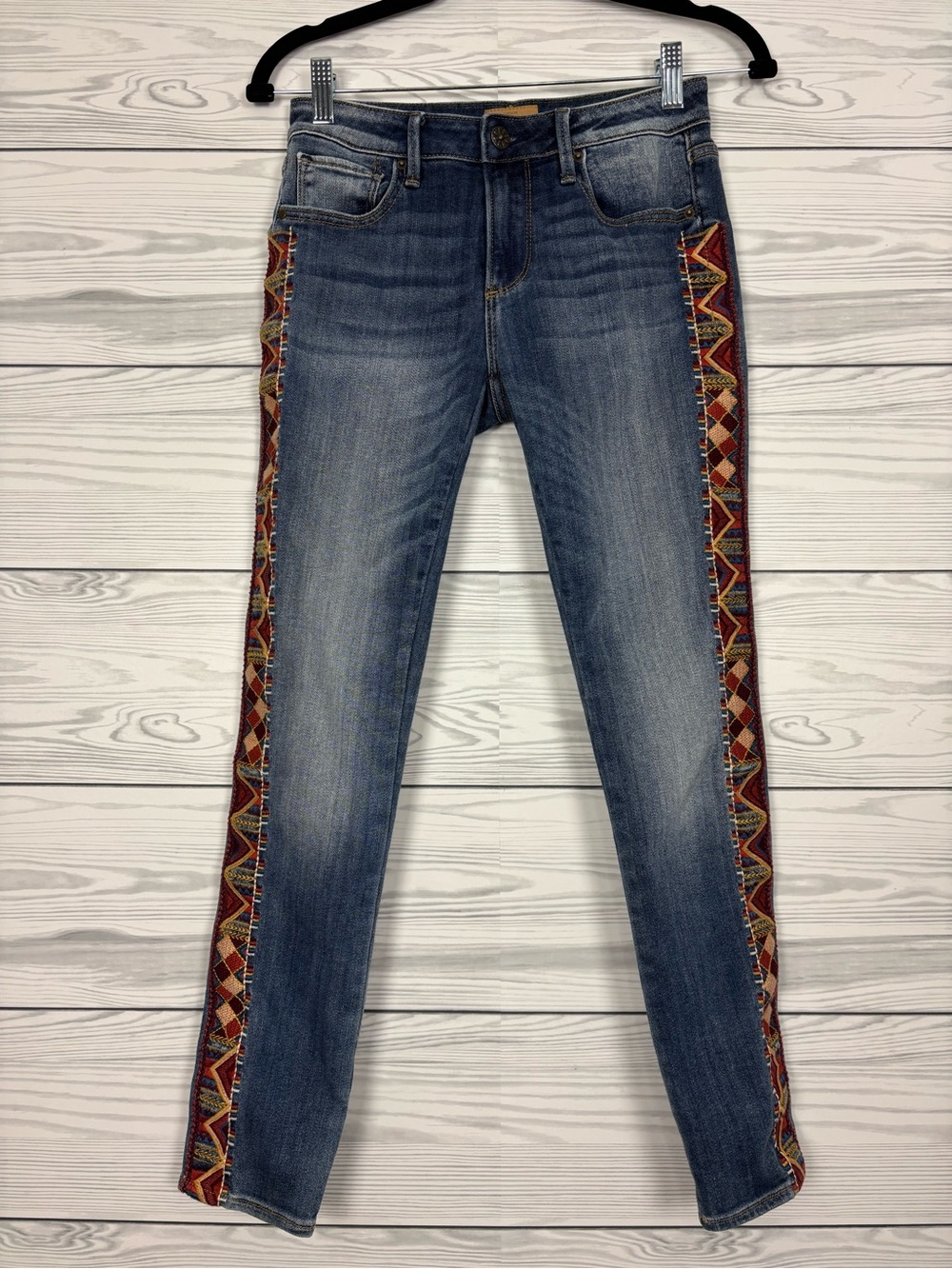 DRIFTWOOD Jackie embroidered high-rise jeans size 24 - Picture 1 of 7